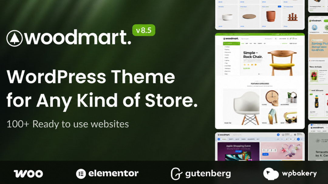 WoodMart Theme Responsive WooCommerce WordPress Theme 8.5.0